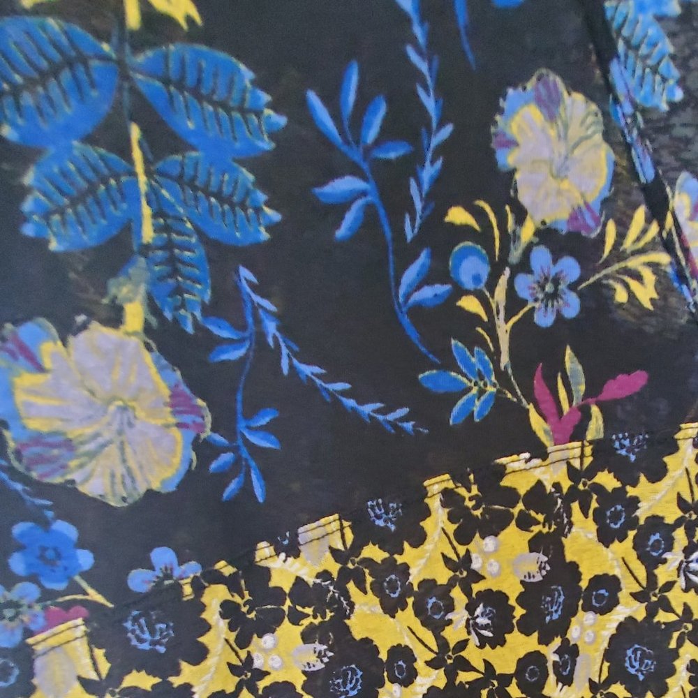 Free People multi print floral top - Picture 3 of 6